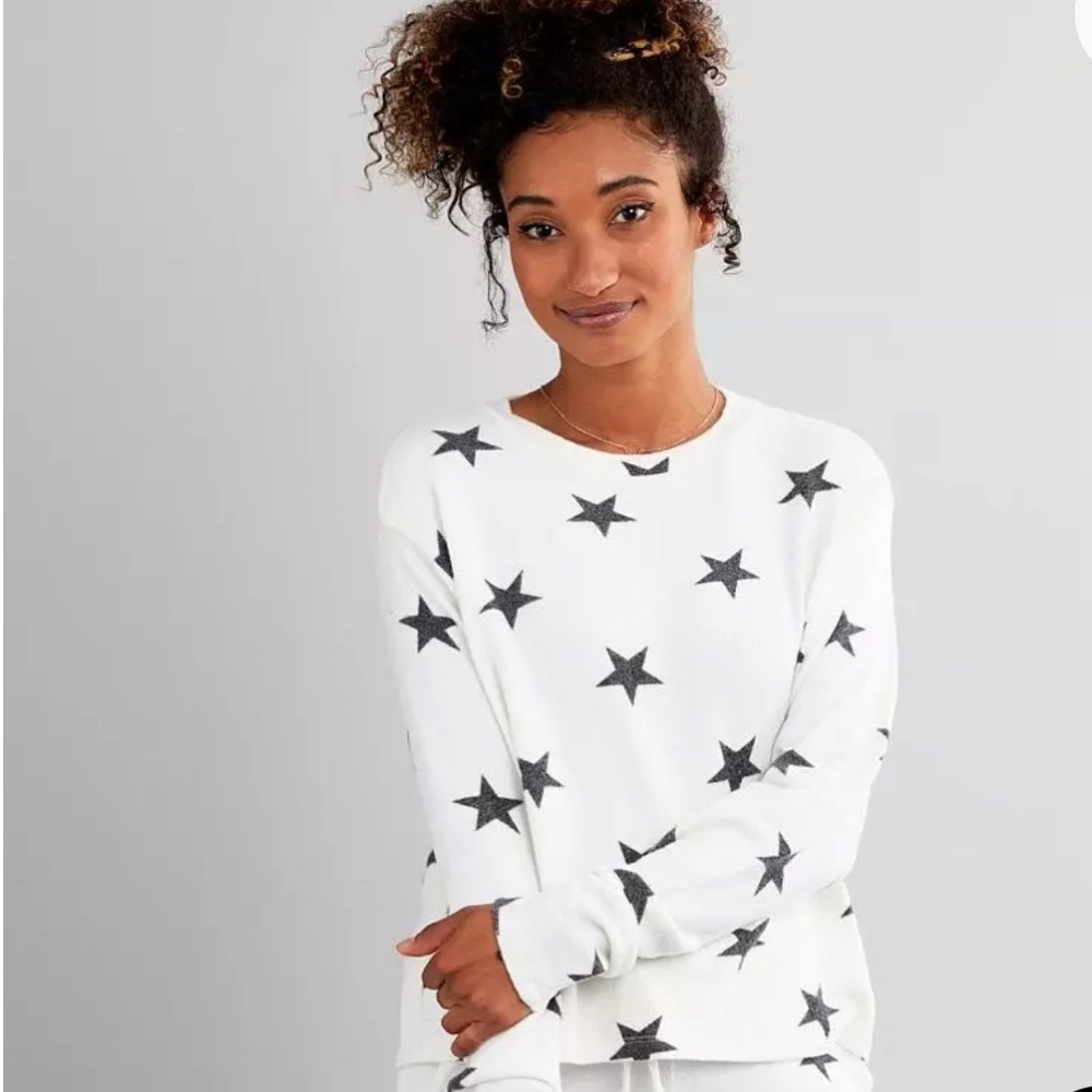 Fornia Star Print Sweatshirt Size XL